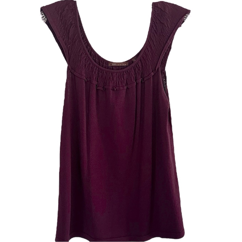 525 America Ruffled Sleeveless Top sz.S